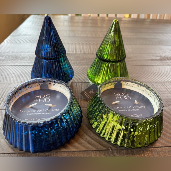 SDS for HD - Glass Tree Festive Holiday Tree Scented Candles (NWT) - Picture 7 of 10